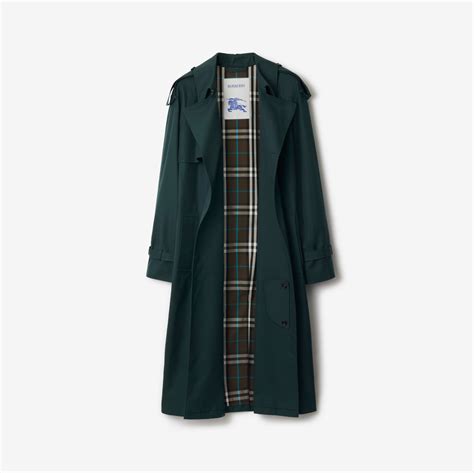 trench burberry uomo taglia 44|Long Cotton Blend Trench Coat in Anchor .